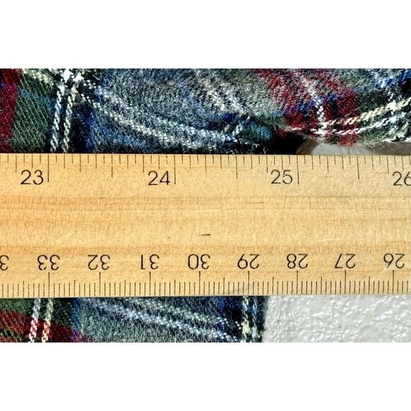 LL Bean Men’s Scotch Plaid Flannel Traditional 'Grey Stewart’ Button Up Shirt L - Picture 8 of 8
